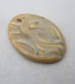 Large Old Gold Knotwork Ceramic Pendant - Image 2