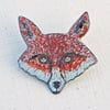 Fox Head Brooch