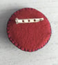 Hand Embroidered Floral Hedgehog Brooch - Image 4