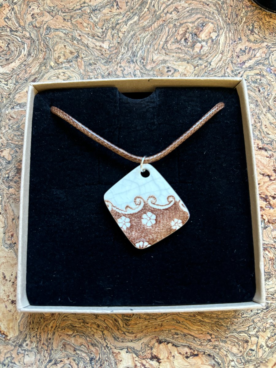 Handmade Ceramic Pendant or Decoration, Unique Eco Friendly Gifts, Christmas.