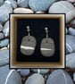 Beach stone lightweight clay earrings