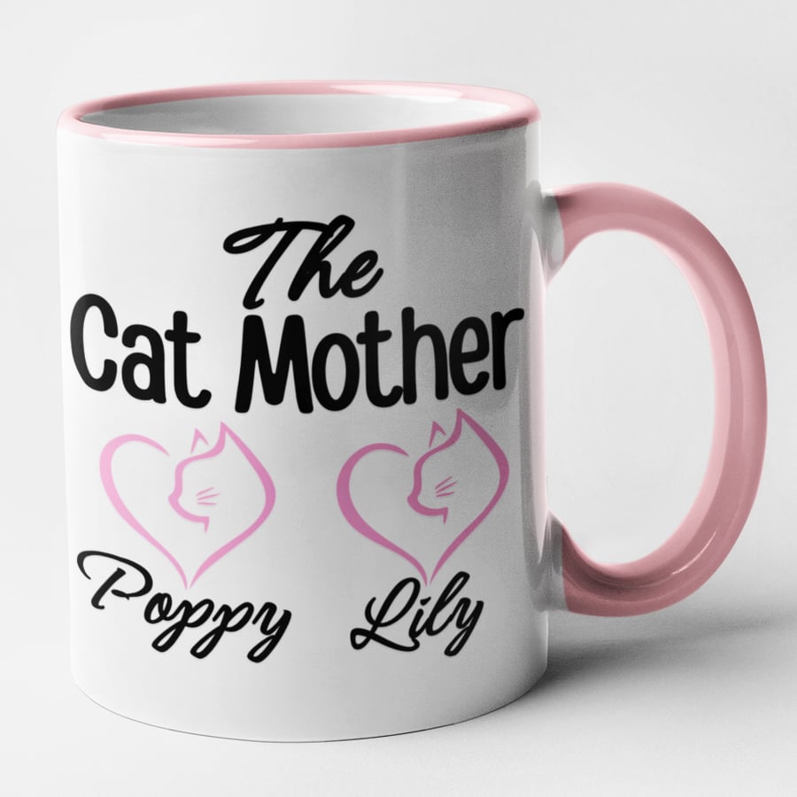 Personalised The CAT MOTHER  Mug - Fun Gift Present For cat owner
