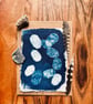 Cyanotype Honesty Seed-Heads 4 - Mounted Design - Card with envelope