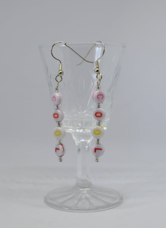 Acrylic "Cool" Earrings