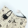 Boston Terrier Cosmetic Bag and Glasses Case set 380H