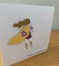 Handmade 'Thanks for Lifting Me Up' Card – With Movable Legs - Image 2