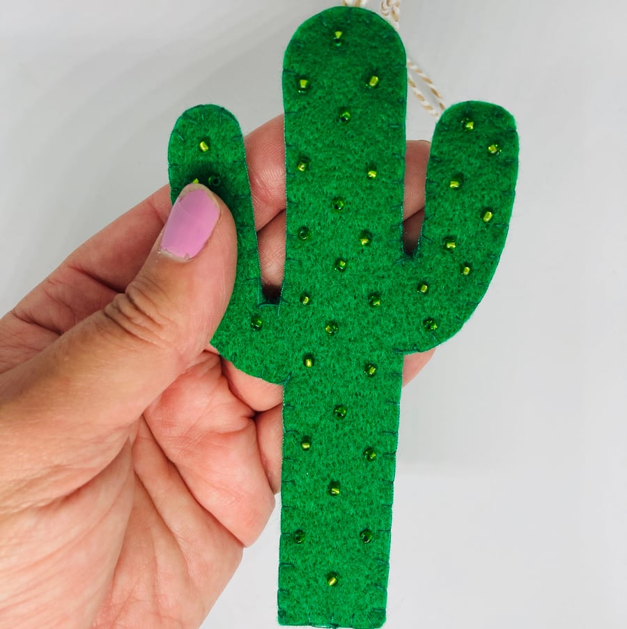 Make Your Own Beaded Cactus Ornament Kit