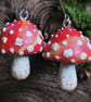 Sunset Mushroom Earrings - Image 1