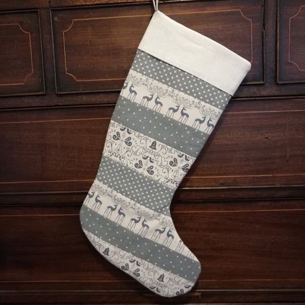 Gorgeous Hand Made Scandi Christmas Stocking