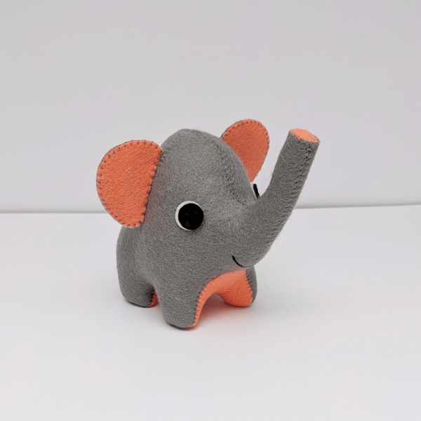 Cute felt elephant ornament