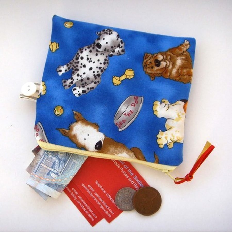 SALE SALE SALE Feed The Dog Credit Card/Coin Purse