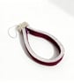 Handmade Red Ribbon & Faux Pearl Beaded Phone Strap - Image 2