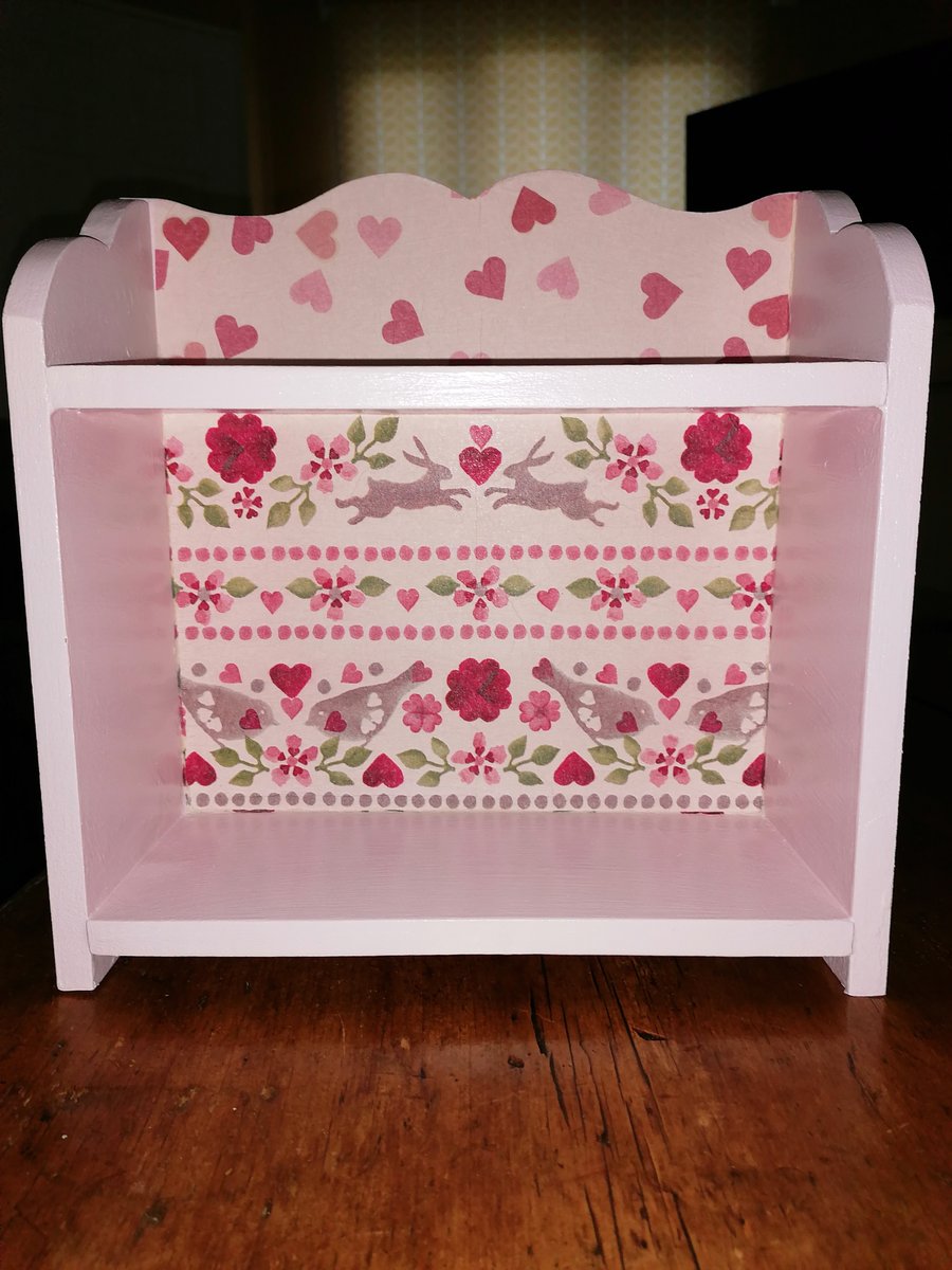 Wooden Shelf Storage Unit Made with Emma Bridgewater Designs kitchen bedroom 