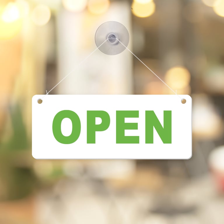 Open & Closed Hanging Shop Sign - Classic: Business Essentials, Shop Door Sign 