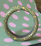 Bangle - Twisting Swirls - Handmade - Unique Retro Psychedelia  - Polymer Clay - Image 5