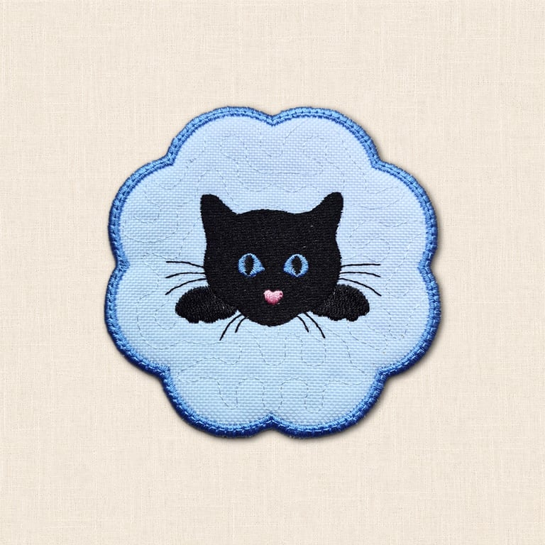 Cat Candle Coaster - Cute Feline Home Decor