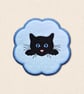 Cat Candle Coaster - Cute Feline Home Decor - Image 1