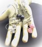 Rose Quartz "Legend of the Crystal Skull" Hoop Earrings, All 925 Sterling Silver - Image 7