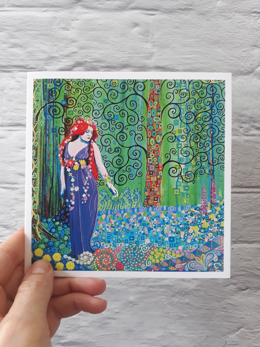 Goddess Art Card, Card for Mum, Best Friend, spiritual cards