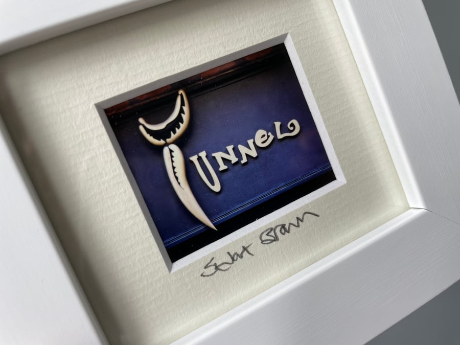 TUNNEL, GLASGOW  mini signed and framed print 