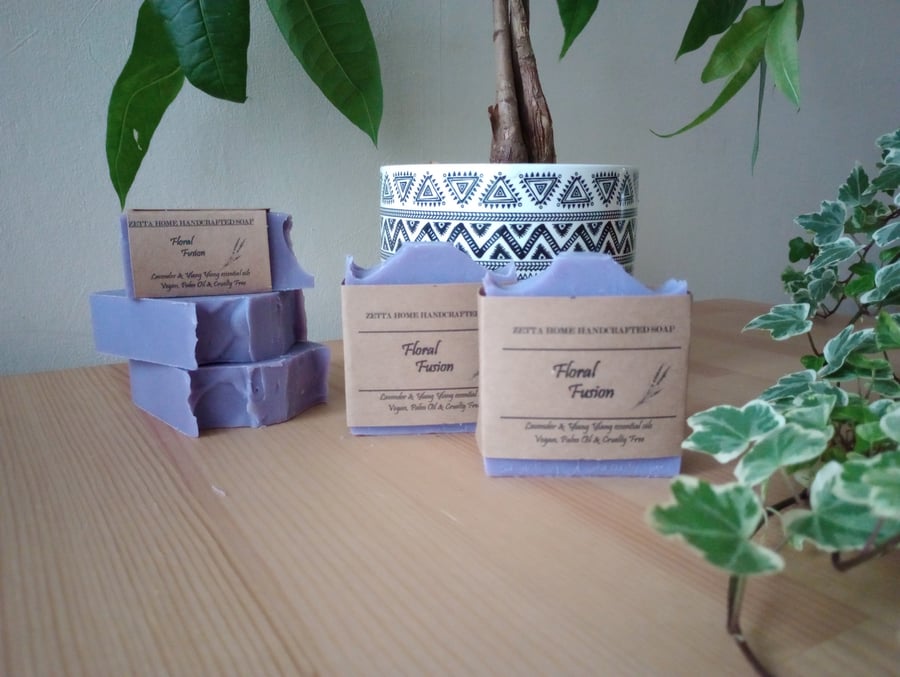 Lavender Soap Bar, Floral soap, palm oil free, zero waste