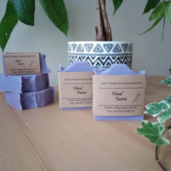 Lavender Soap Bar, Floral soap, palm oil free, zero waste
