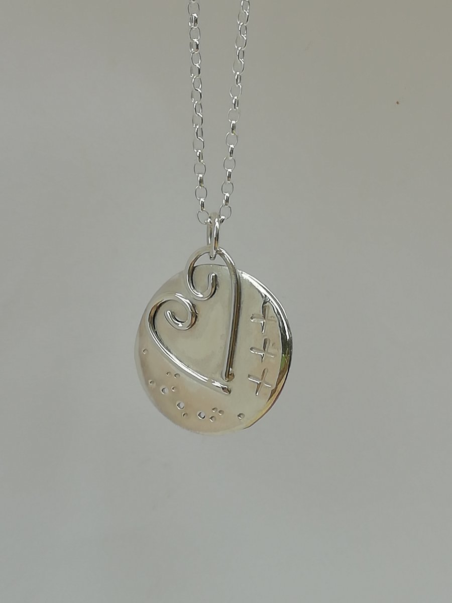 Silver Heart Medallion