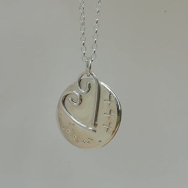 Silver Heart Medallion