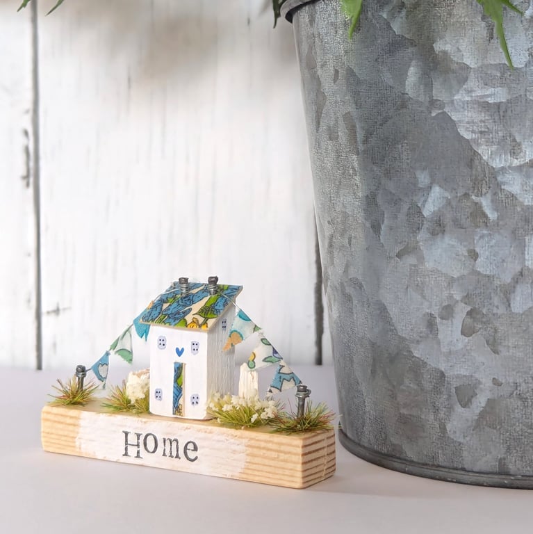 Handmade Tiny Country Cottage Home Decor 'Home'