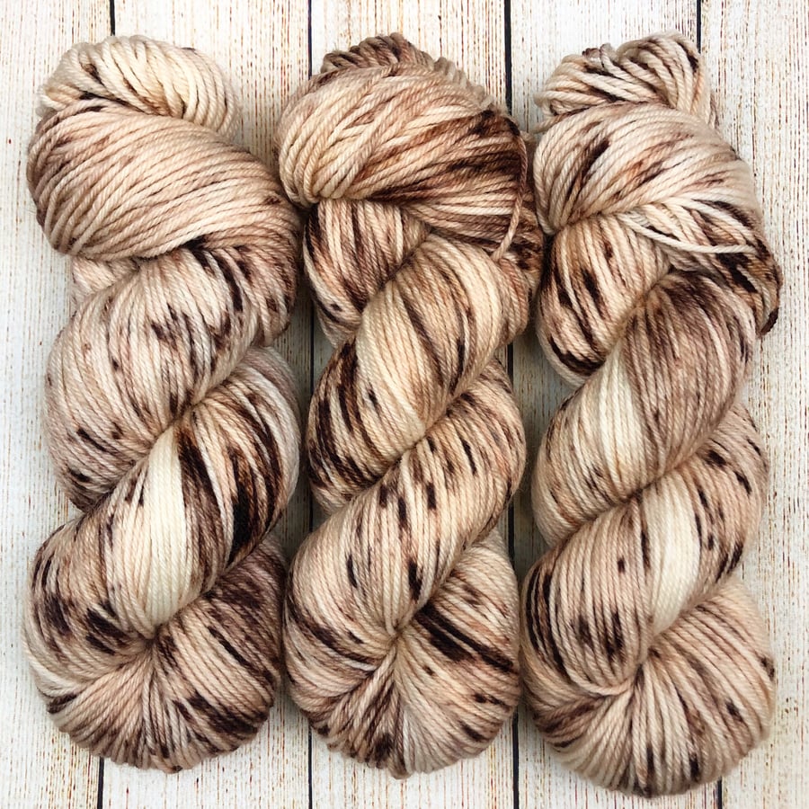 Hand Dyed Yarn: 4ply Merino Nylon - Walnut Whip
