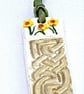 Handcrafted Celtic and Daffodil Design Bookmark, - Image 2
