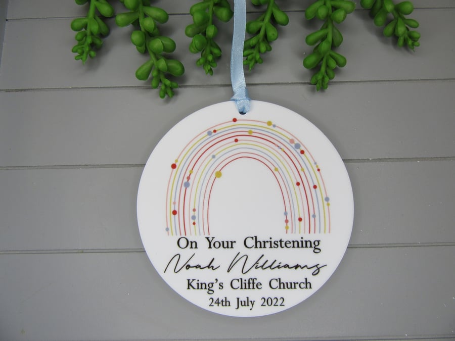 Personalised Christening gift, Godchild Gift Keepsake, Gender Neutral Ornament