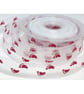Baby footprint organza ribbon x 5 Metres  - Image 1