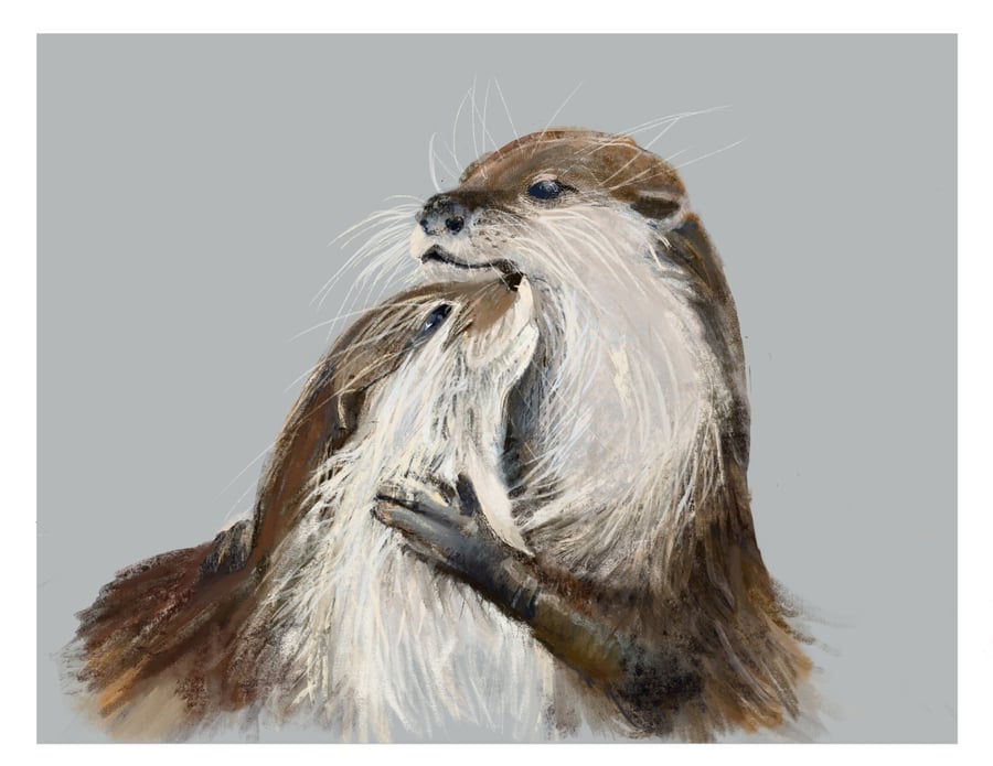 Otter Art Print 