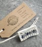 Handmade ceramic Blue Trees brooch - Image 2