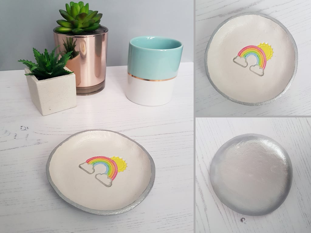 SECOND RELEASE Handmade clay ring dish (trinket bowl), handmade, customised