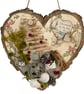 Handcrafted Coastal Christmas Tree Wooden Heart Decoration - Image 7