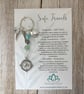 Safe Travels Keyring, Compass, Travel Gifts, Travel Protection, Travelling Charm - Image 8