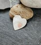 Paw on heart pendant in reticulated sterling silver - Image 3