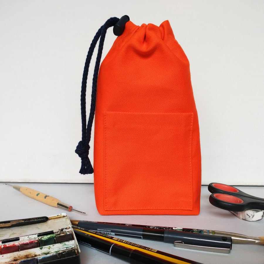 Orange string bag sale