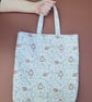 Large Tote Bag – Book Bag - Craft Project Bag - cute and whimsical - Image 3