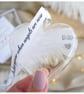 Dad Memorial Feather Bauble, In Memory of Dad, Heart Glass Christmas Ornament, R - Image 8