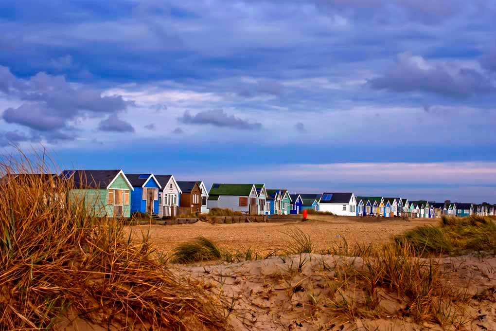 Beach Huts Hengistbury Head Dorset UK Photograph Print