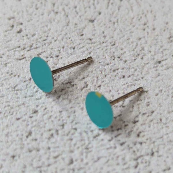 Upcycled Beer Can Stud Earrings