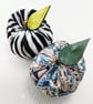 Handmade Zebra Print Ornamental Fabric Apple Decorations - Image 5