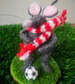 Footy Fan Mouse- customisable handsewn felt mouse  - Image 4