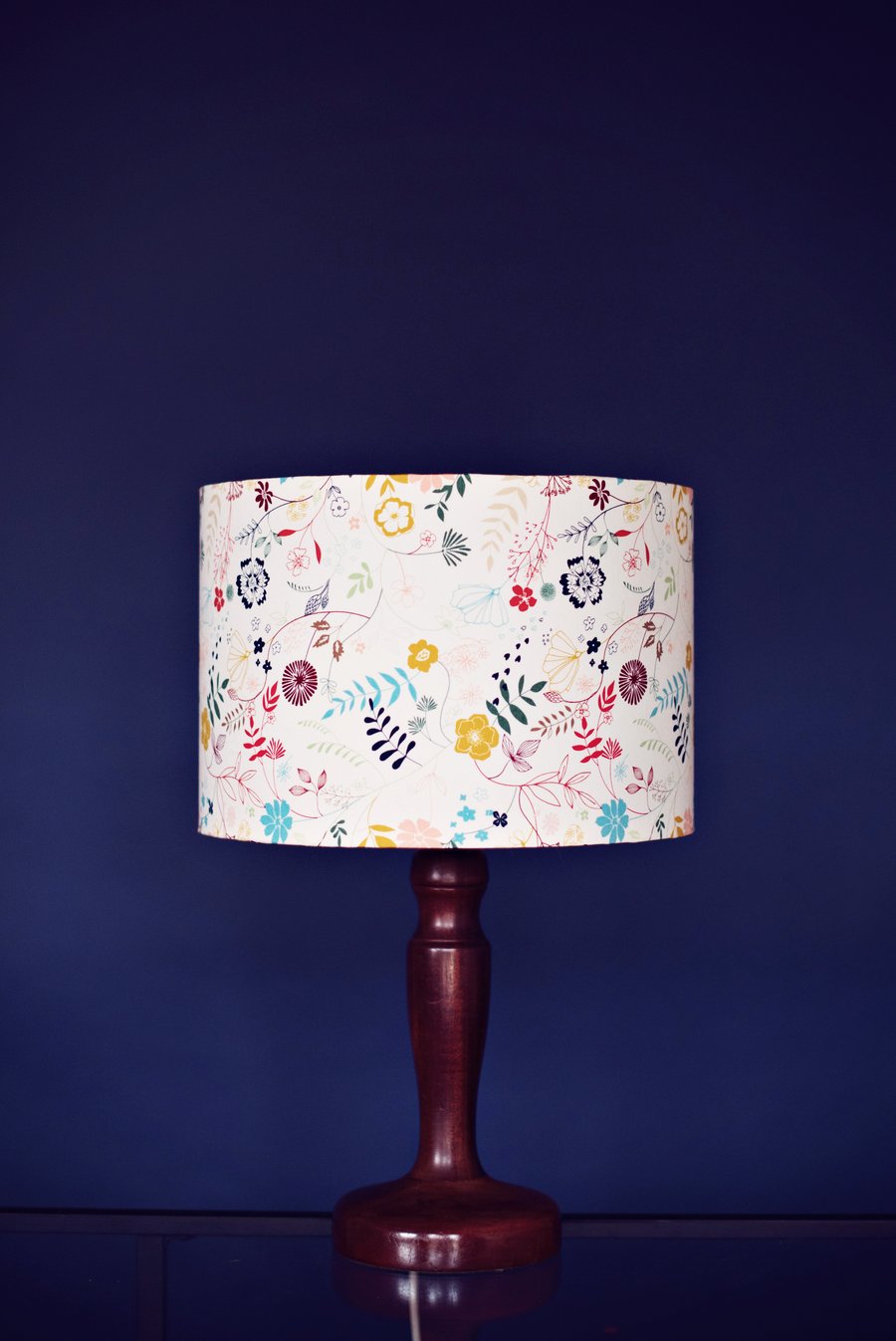 25 cm cream floral lampshade, luminous field lamp shade, nature lamp