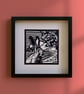 March Hare - linocut print - Image 2