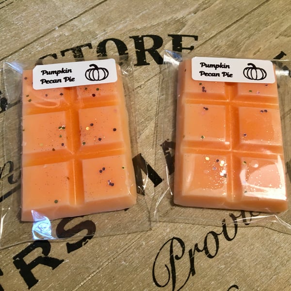 Pumpkin Pecan Pie Scented Handmade Soy Wax Melt Snap Bars