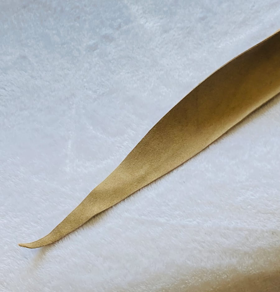 Grande Beige Suede Coloured Leather, Chrome Handled, Dragon’s Tail FREE SHIPPING